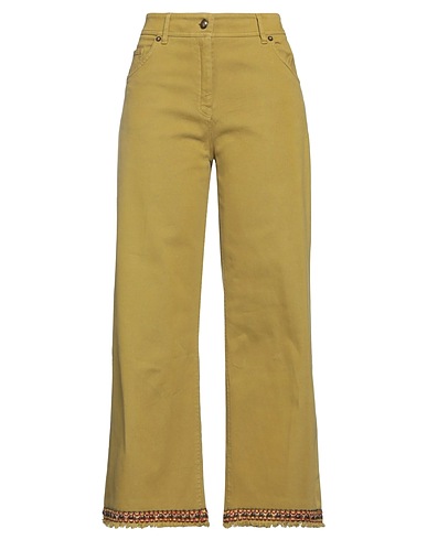 TRUE ROYAL Casual trouser Military green 98% Cotton, 2% Elastane