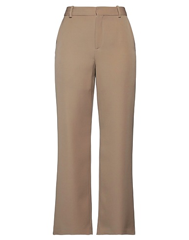 BALMAIN Casual pants Khaki 100% Wool, Viscose, Cotton