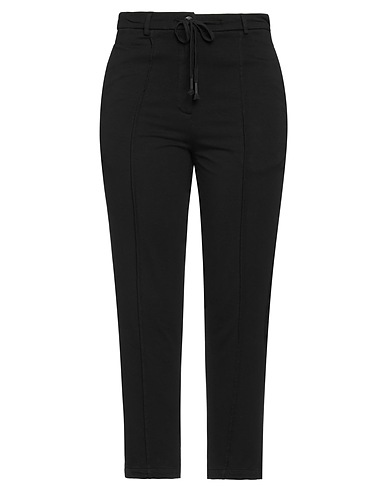 MASNADA Casual trouser Black 95% Cotton, 5% Elastane