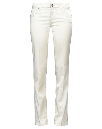 JACOB COHЁN Pantalone Avorio 52% Cotone, 45% Viscosa, 3% Elastan