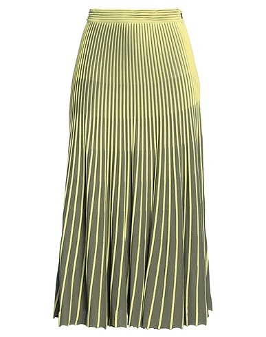 ELISABETTA FRANCHI Gonna midi Verde lime 65% Viscosa, 35% Poliammide
