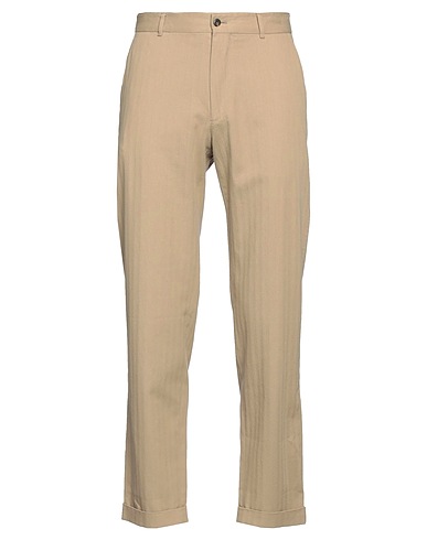 CARUSO Casual trouser Khaki 100% Cotton