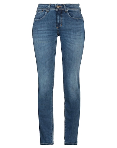 STAFF GALLERY Denim trousers Blue 99% Cotton, 1% Elastane