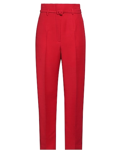DIOR Casual trouser Red 77% Wool, 23% Silk