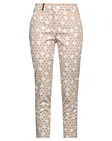 PESERICO Casual trouser Beige 98% Cotton, 2% Elastane