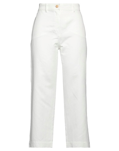 'S MAX MARA Casual pants White 58% Cotton, 42% Linen
