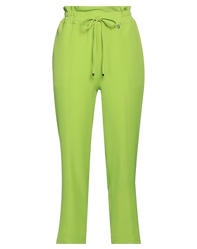 LE SARTE DEL SOLE Casual trouser Lime green 95% Polyester, 5% Elastane