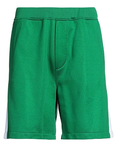 DSQUARED2 Shorts & Bermuda Green 55% Cotton, 45% Polyester, Elastane