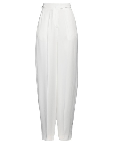 BCBGMAXAZRIA Casual trouser White 100% Viscose