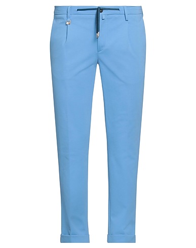 BARBATI Casual trouser Light blue 52% Cotton, 42% Polyamide, 6% Elastane