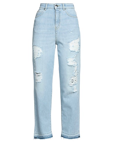 PINKO Denim trousers Blue 96% Cotton, 4% Elastomultiester