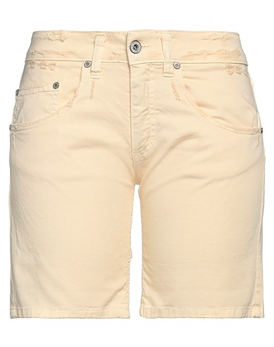 PLEASE Denim shorts Cream 98% Cotton, 2% Elastane