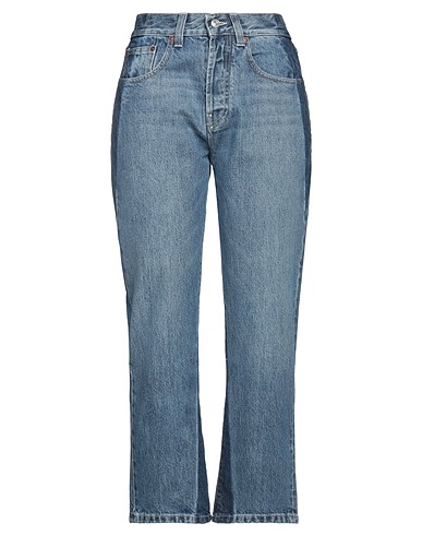 VICTORIA BECKHAM Pantaloni jeans Blu 100% Cotone, Pelle