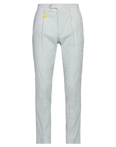 MANUEL RITZ Casual pants Green 50% Lyocell, 49% Cotton, 1% Elastane