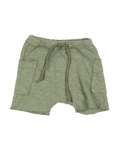 BABE & TESS Shorts & Bermuda Verde militare 96% Cotone, 4% Elastan