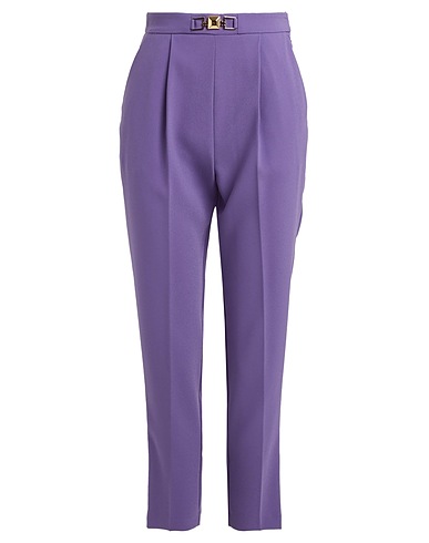 ELISABETTA FRANCHI Casual trouser 4 ESSENTIALS Purple 100% Polyester
