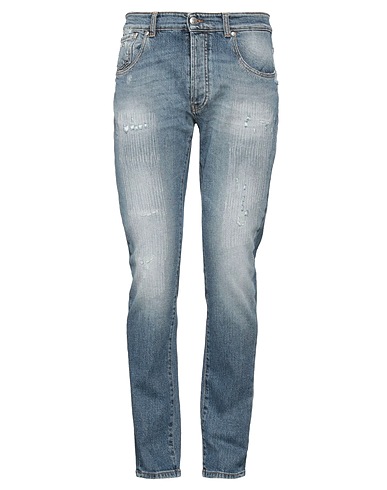 JOHN RICHMOND Denim trousers Blue 99% Cotton, 1% Elastane