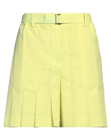 SACAI Shorts & Bermuda Light green 70% Polyester, 30% Wool