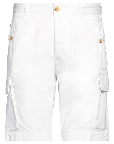 BLAUER. Shorts & Bermuda Bianco 97% Cotone, 3% Elastan