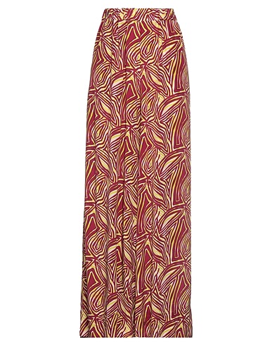 MÊME ROAD Casual pants Burgundy 100% Viscose