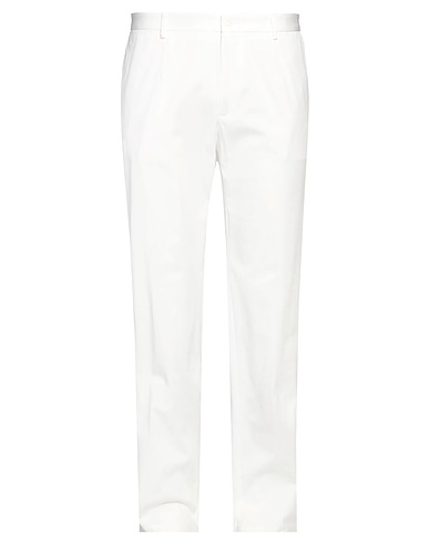 DOLCE&GABBANA Casual trouser White 97% Cotton, 3% Elastane