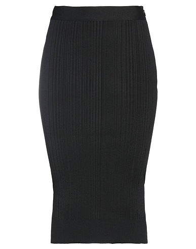 HERVÉ LÉGER Gonna midi Nero 42% Viscosa riciclata, 38% Nylon, 19% Poliestere, 1% Elastan