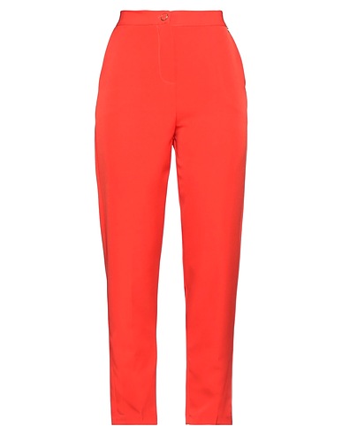 LE SARTE DEL SOLE Casual trouser Tomato red 88% Polyester, 12% Elastane