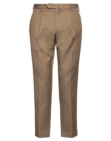 SANTANIELLO Casual pants Khaki 69% Cotton, 31% Linen