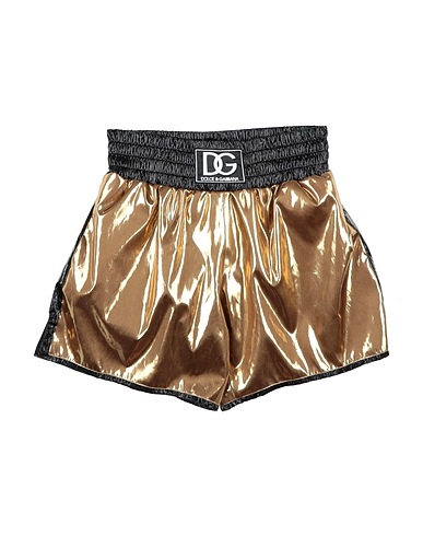 DOLCE&GABBANA Shorts & Bermuda Gold 90% Polyester, 10% Polyamide