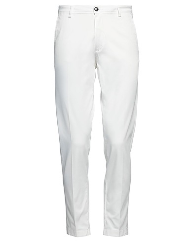 LIU •JO MAN Casual pants White 52% Polyester, 48% Cotton