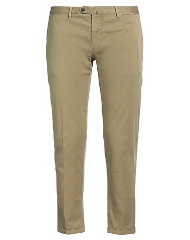 SANTANIELLO Pantalone Verde militare 97% Cotone, 3% Elastan