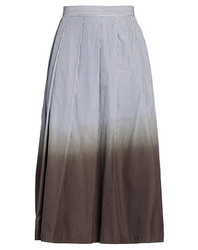 HACHE Midi skirt Navy blue 100% Cotton