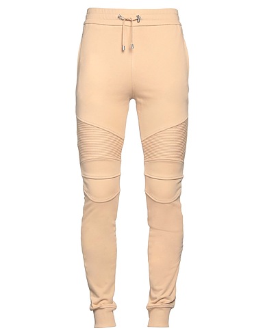 BALMAIN Pantalone Beige 100% Cotone