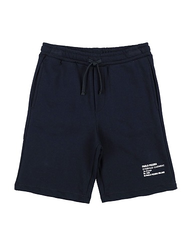 PAOLO PECORA Shorts & Bermuda Midnight blue 100% Cotton