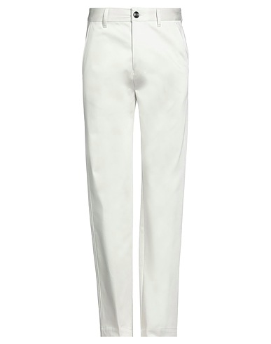 AMI ALEXANDRE MATTIUSSI Casual trouser Light grey 100% Cotton