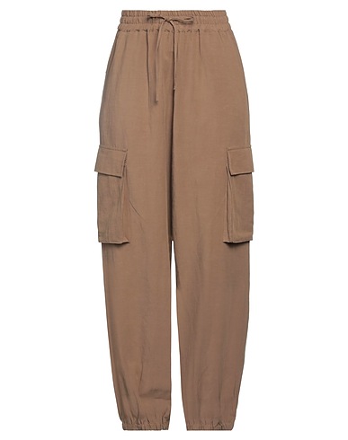 RUE DU BAC Cargohose Khaki 60% Viskose, 40% Leinen