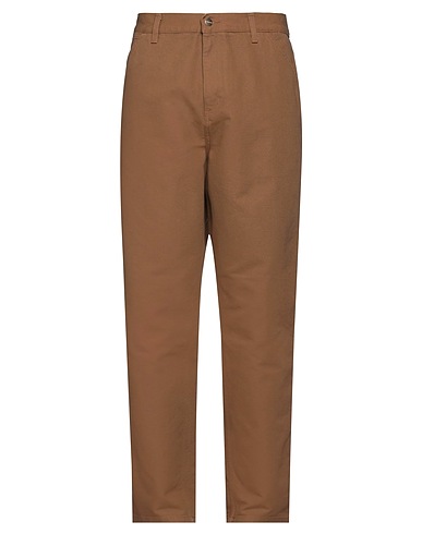 CARHARTT Casual pants Brown 100% Organic cotton