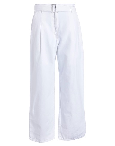 PHILOSOPHY di LORENZO SERAFINI Casual pants White 100% Cotton