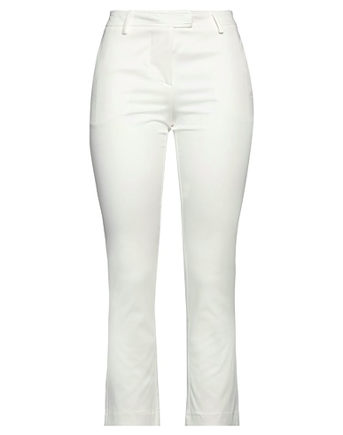 RUE DU BAC Casual trouser White 97% Cotton, 3% Elastane