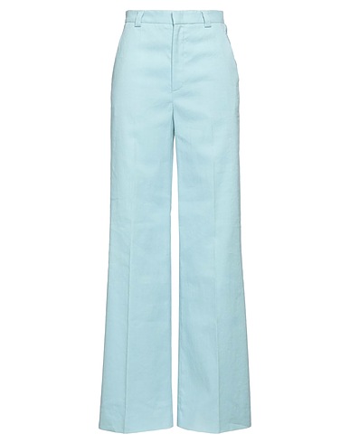 REDValentino Casual pants Sky blue 54% Linen, 45% Cotton, 1% Elastane