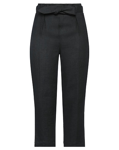 TRACE COLLECTIVE Hosen Schwarz 100% Leinen