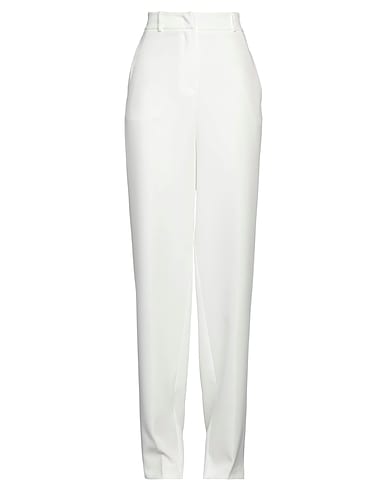 HINNOMINATE Casual trouser Ivory 89% Polyester, 11% Elastane