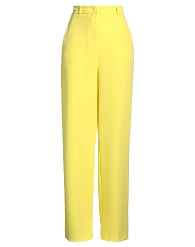 HINNOMINATE Pantalone Giallo 89% Poliestere, 11% Elastan