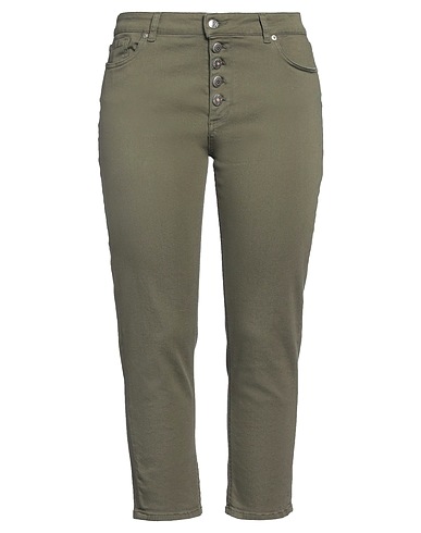 VICOLO Denim pants Military green 92% Cotton, 6% Elastomultiester, 2% Elastane