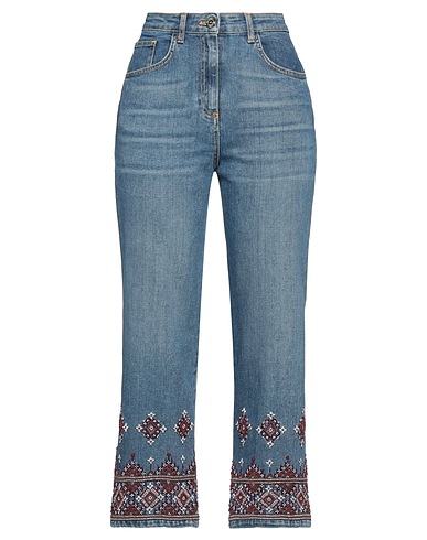 ELISABETTA FRANCHI Джинсовые брюки 99% Хлопок, 1% Эластан, Стекло