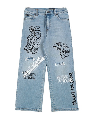 DOLCE&GABBANA Pantaloni jeans Blu 98% Cotone, 2% Elastan
