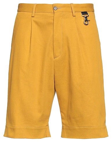 PAURA Shorts & Bermuda Mustard 100% Cotton