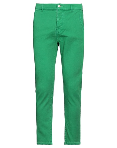 GREY DANIELE ALESSANDRINI 5-pocket Green 97% Cotton, 3% Elastane