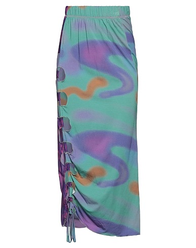 AVAVAV Midi skirt Turquoise 96% Viscose, 4% Elastane