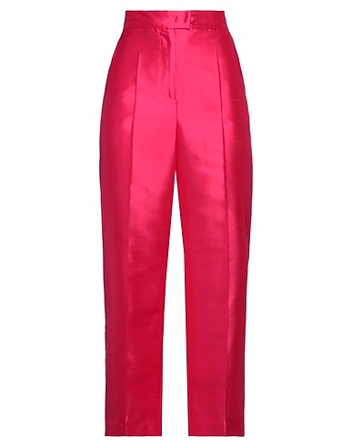 MAX MARA STUDIO Casual trouser Fuchsia 100% Silk